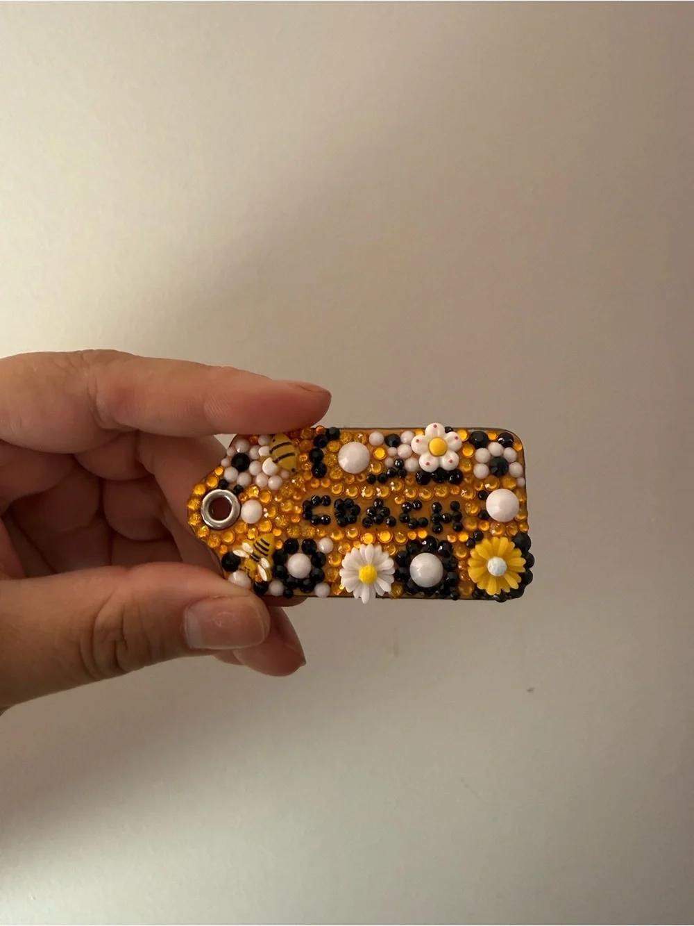 Coach hang tag bedazzled